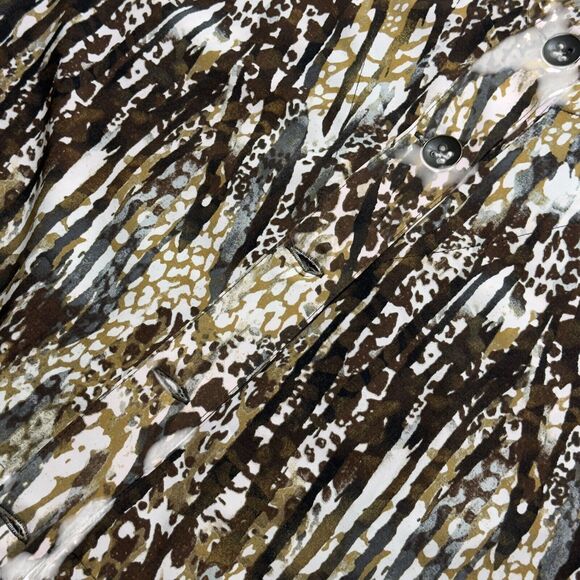 Zenergy Jacket Women's 3 Multicolor Animal Print Stretch Long Sleeve Hooded NWT - Picture 3 of 6